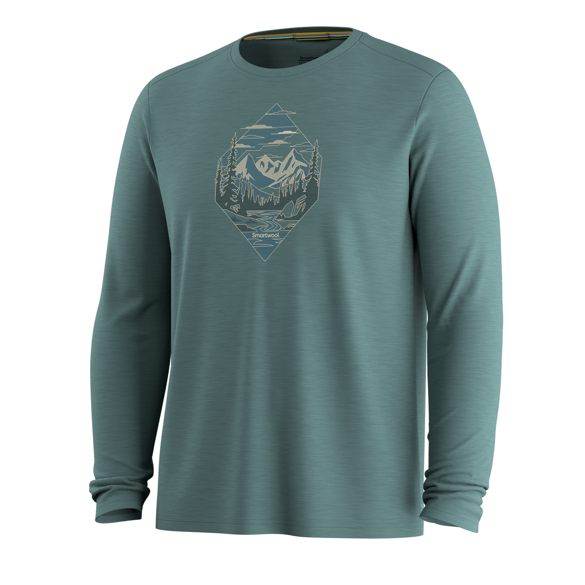 Smartwool Men's Wander Valley Active Long Sleeve Graphic Tee