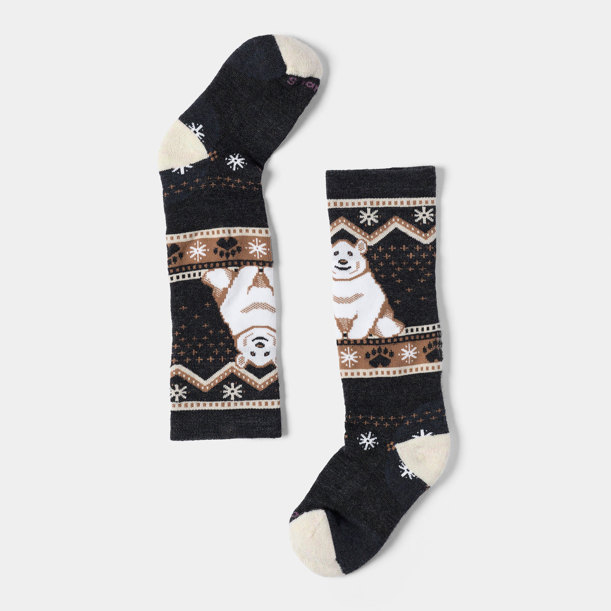 Smartwool Kids' Wintersport Polar Bear Pattern Over The Calf Socks