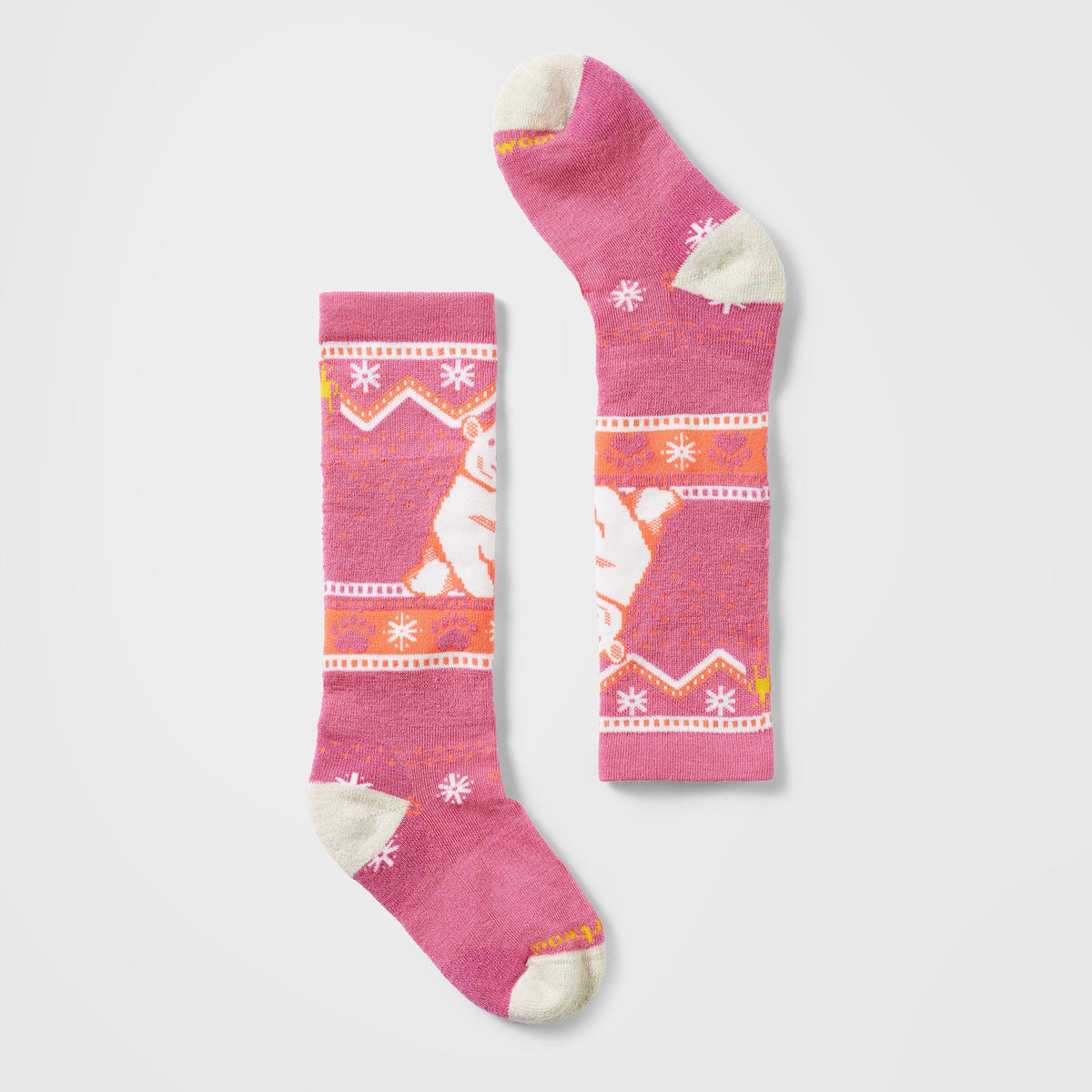 Smartwool Kids' Wintersport Polar Bear Pattern Over The Calf Socks