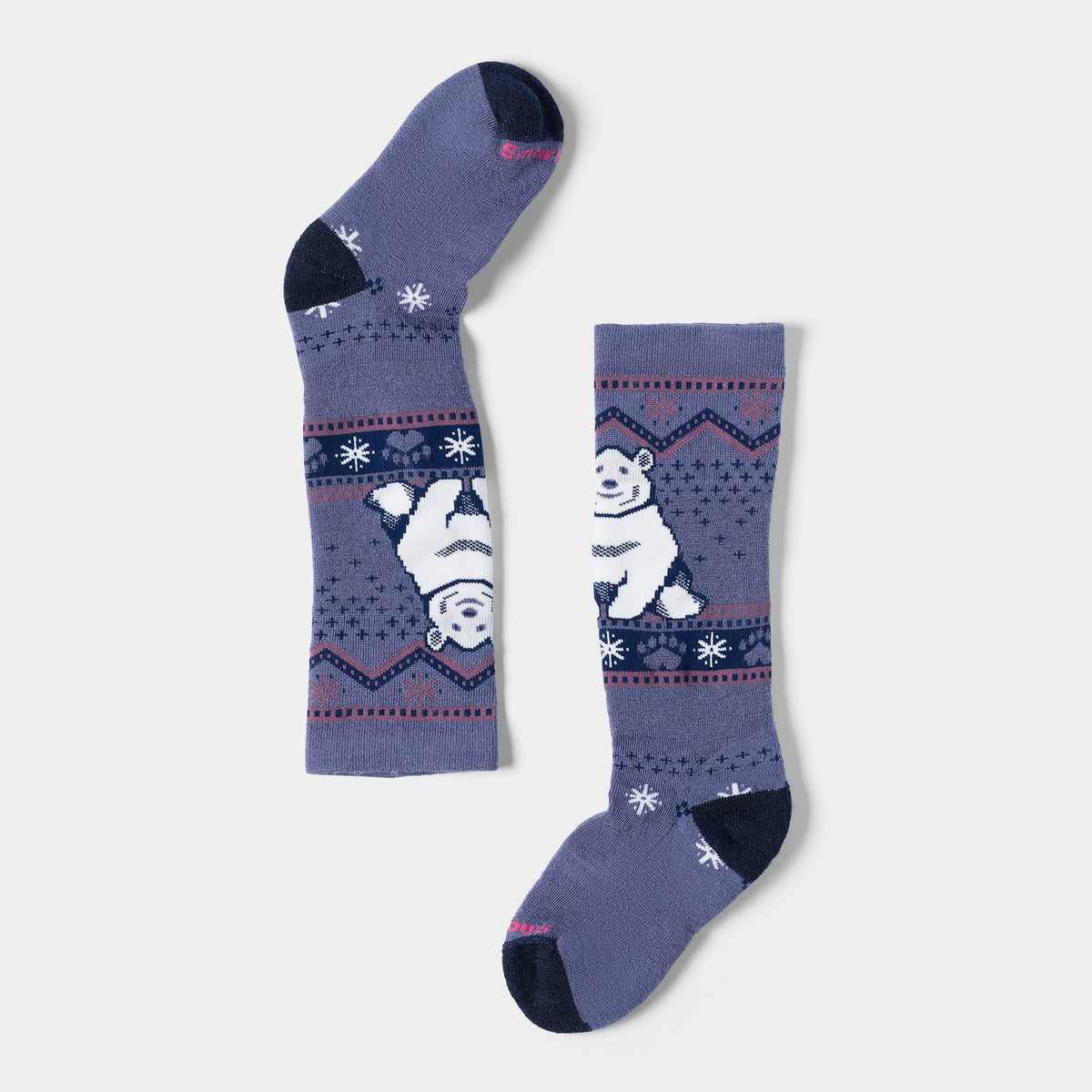 Smartwool Kids' Wintersport Polar Bear Pattern Over The Calf Socks