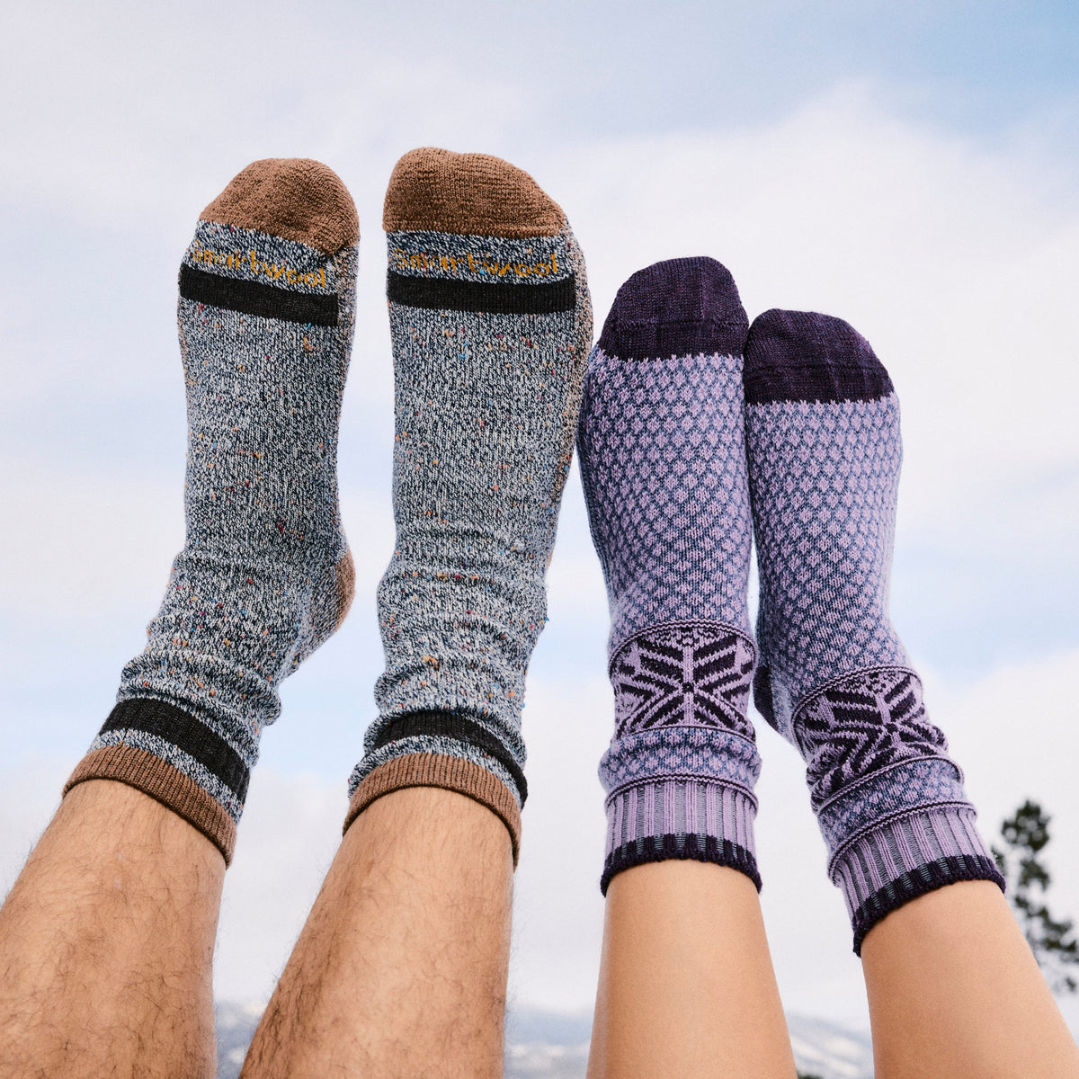 Smartwool Women's Everyday Cozy Popcorn Snowflake Crew Socks
