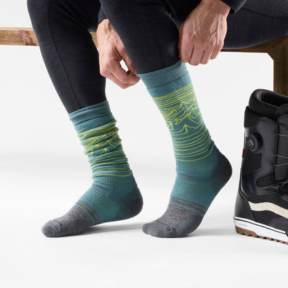 Smartwool Snowboard Iguchi Pattern Over The Calf Socks