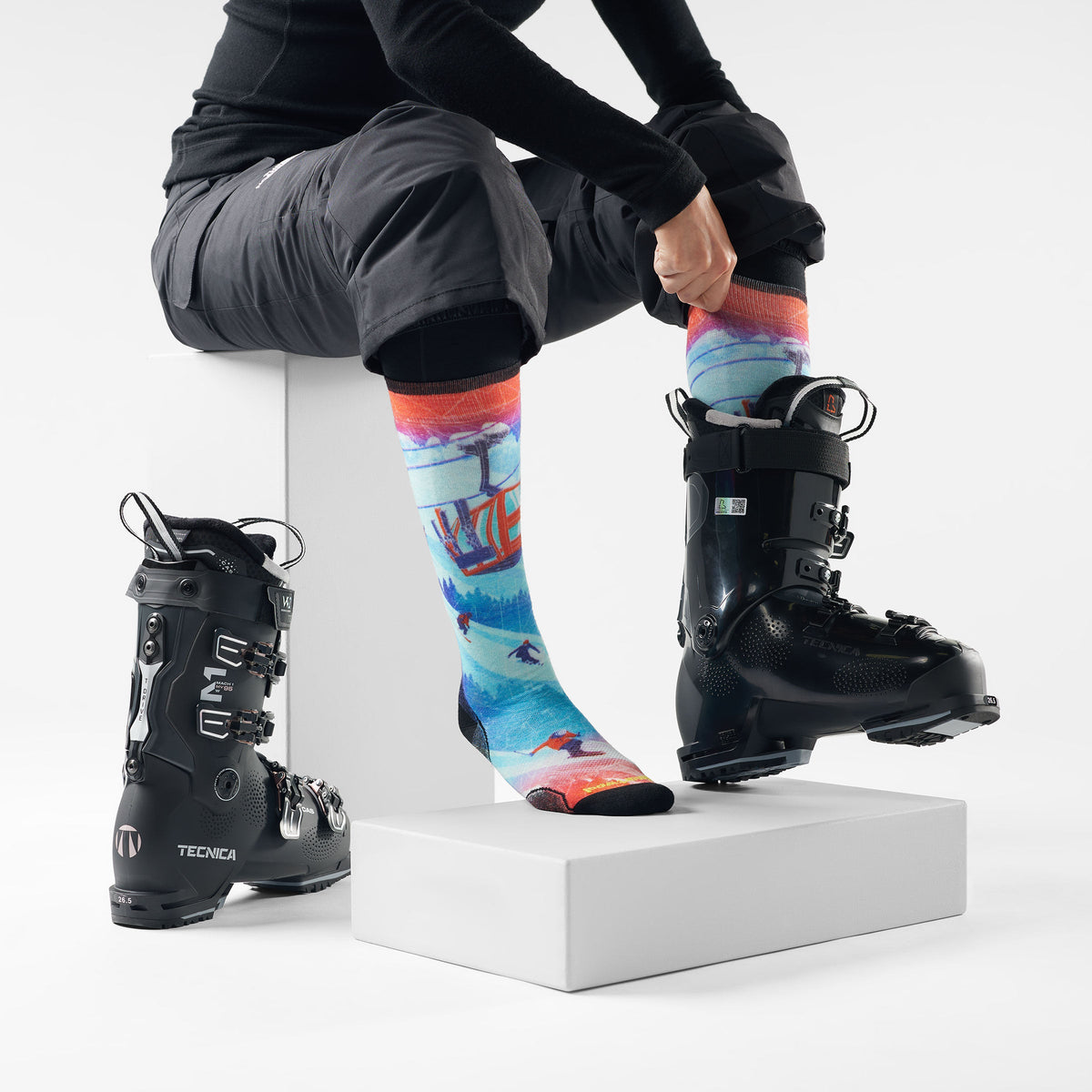 Smartwool Ski Ski Day Print Over The Calf Socks