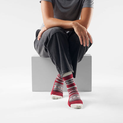 Smartwool Women's Everyday Cozy Snowed In Sweater Crew Socks 3-Pack