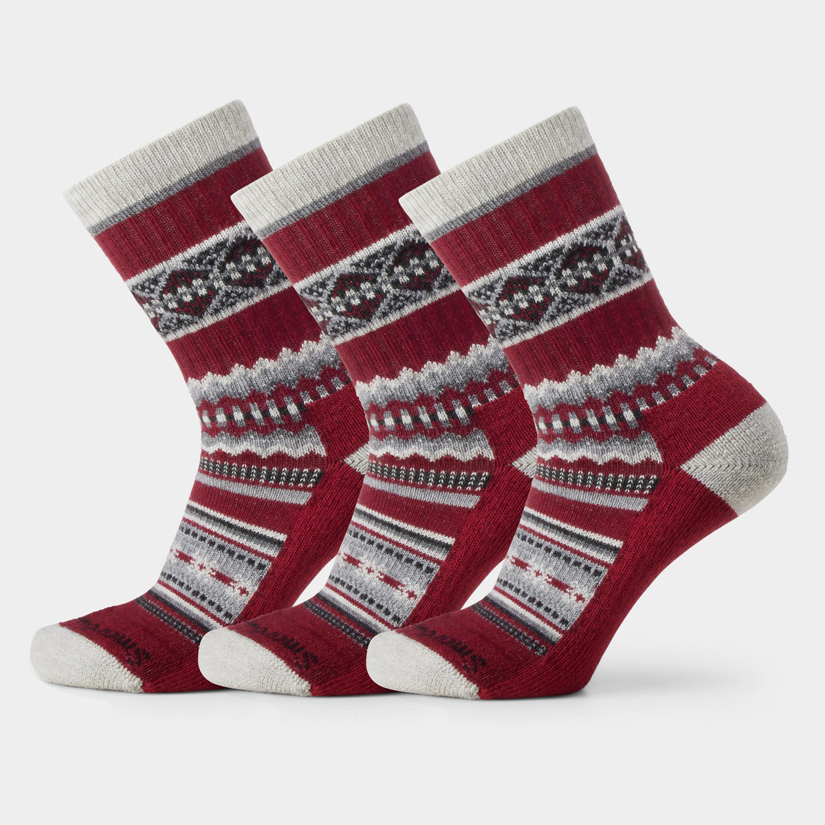 Smartwool Women's Everyday Cozy Snowed In Sweater Crew Socks 3-Pack