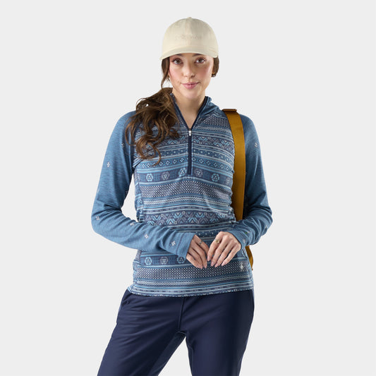 Smartwool Women's Classic Thermal Merino Base Layer 1/2 Zip Hoodie