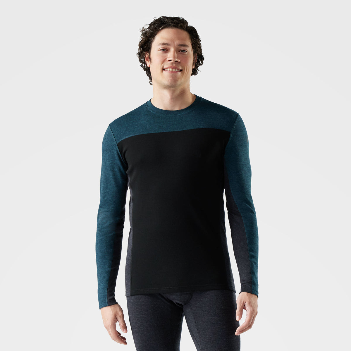 Smartwool Men's Classic Thermal Merino Base Layer Colorblock Crew