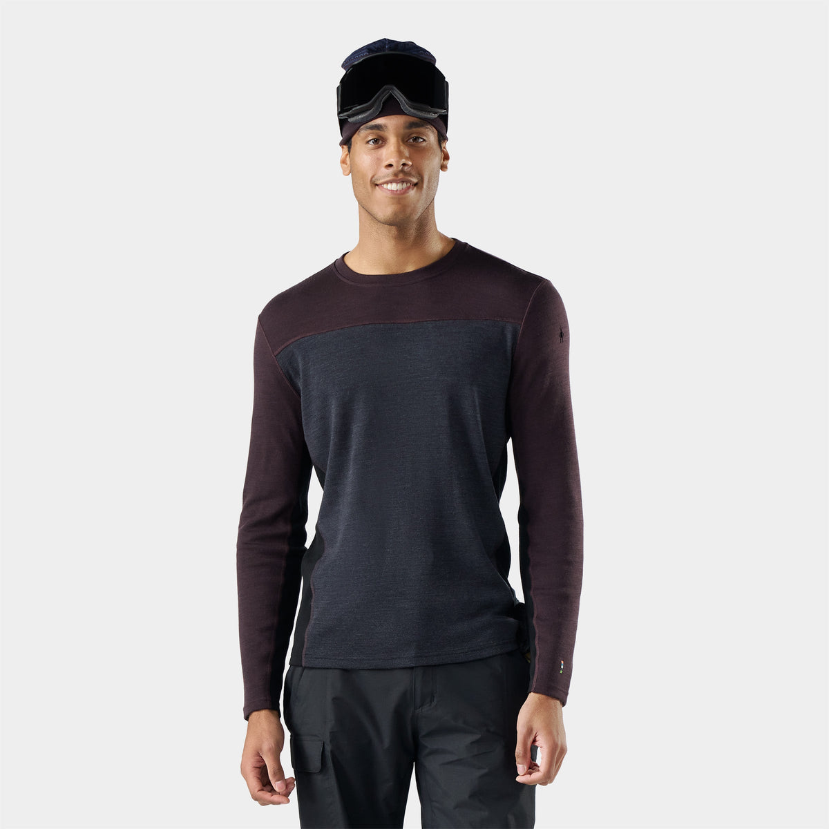Smartwool Men's Classic Thermal Merino Base Layer Colorblock Crew