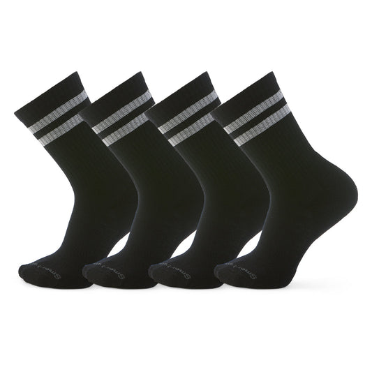 Smartwool Everyday Athletic Striped Crew Socks 4-Pack