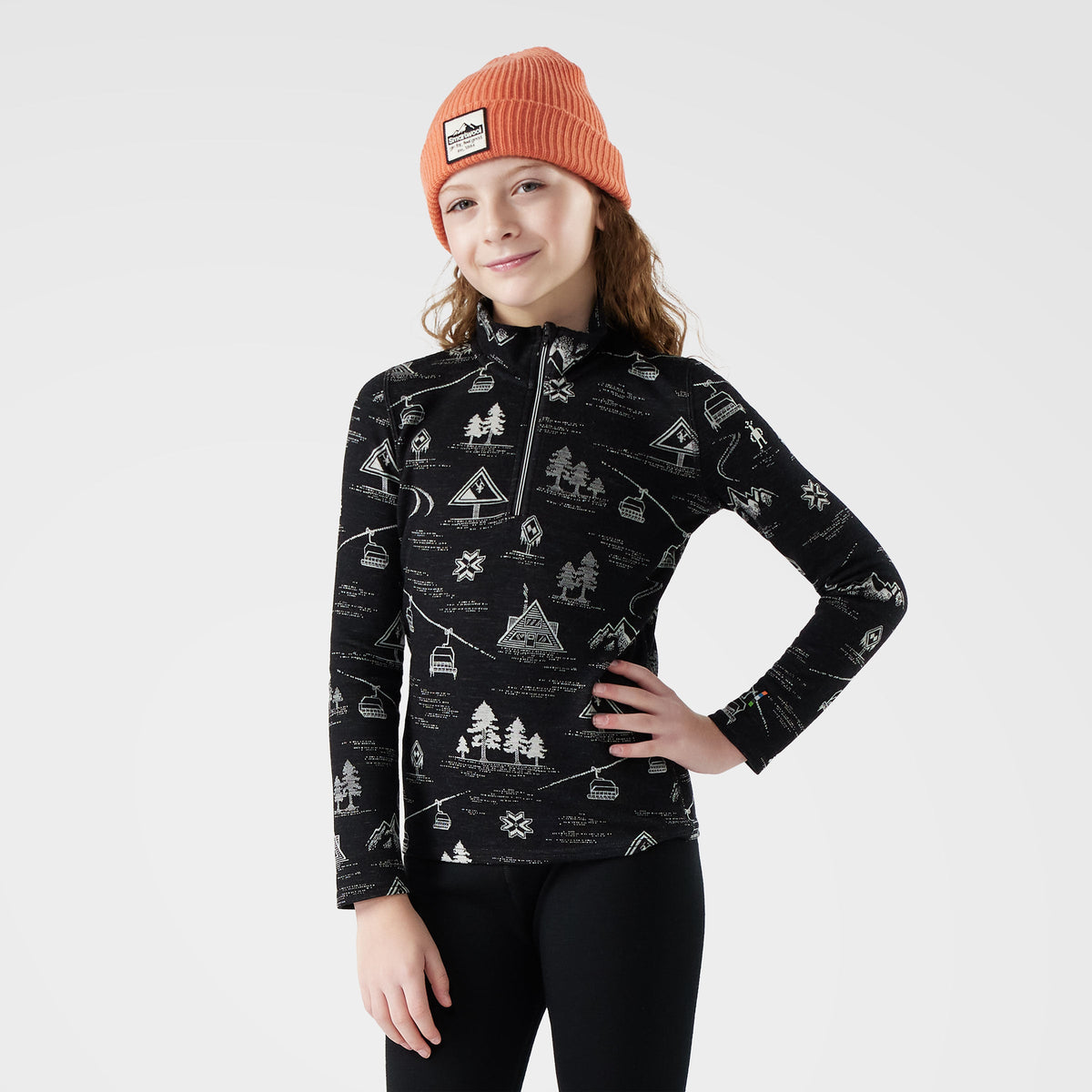 Smartwool Kids' Classic Thermal Merino Base Layer 1/4 Zip