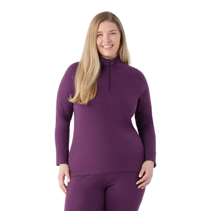 Smartwool Women's Classic Thermal Merino Base Layer 1/4 Zip Plus