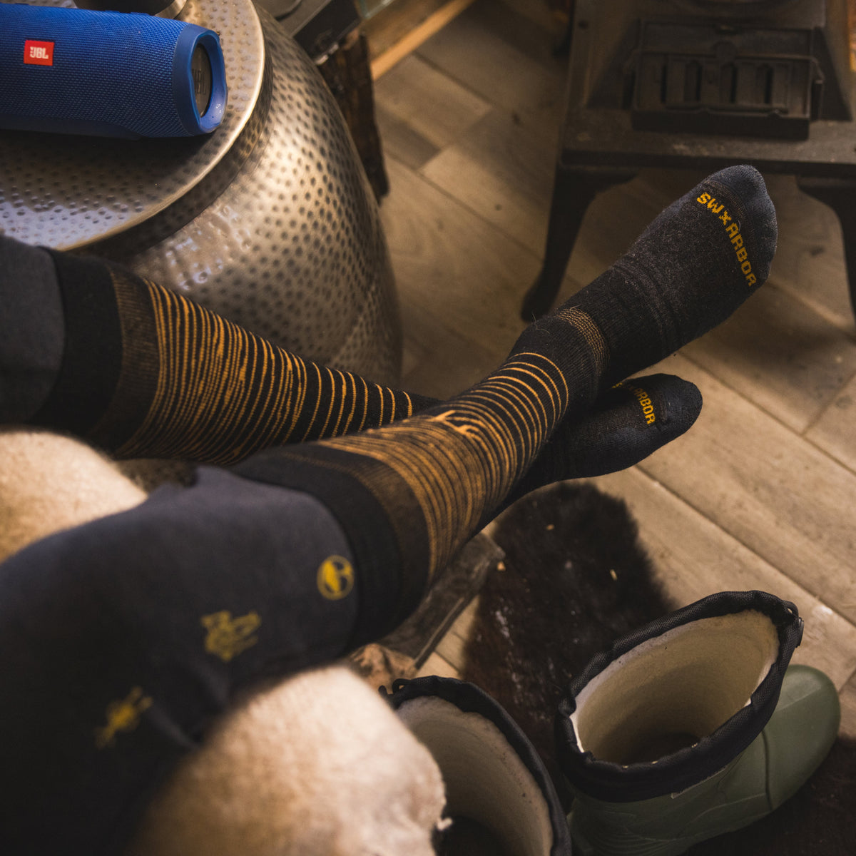Smartwool Snowboard Iguchi x Arbor Over The Calf Socks