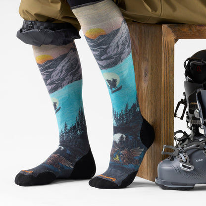 Smartwool Ski Winter Phase Print Over the Calf Socks