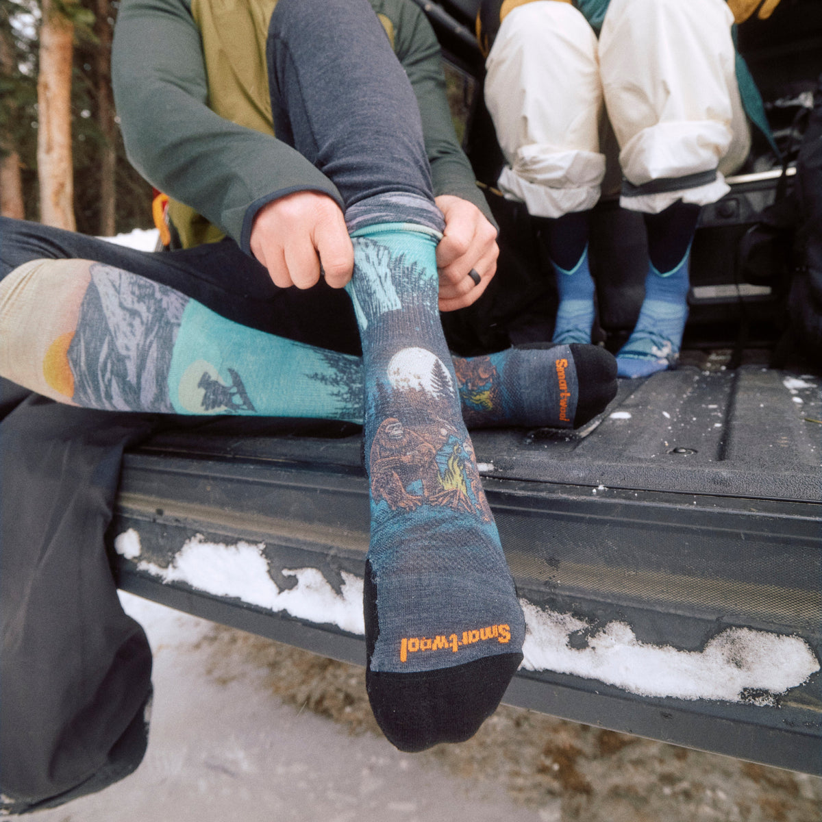 Smartwool Ski Winter Phase Print Over the Calf Socks