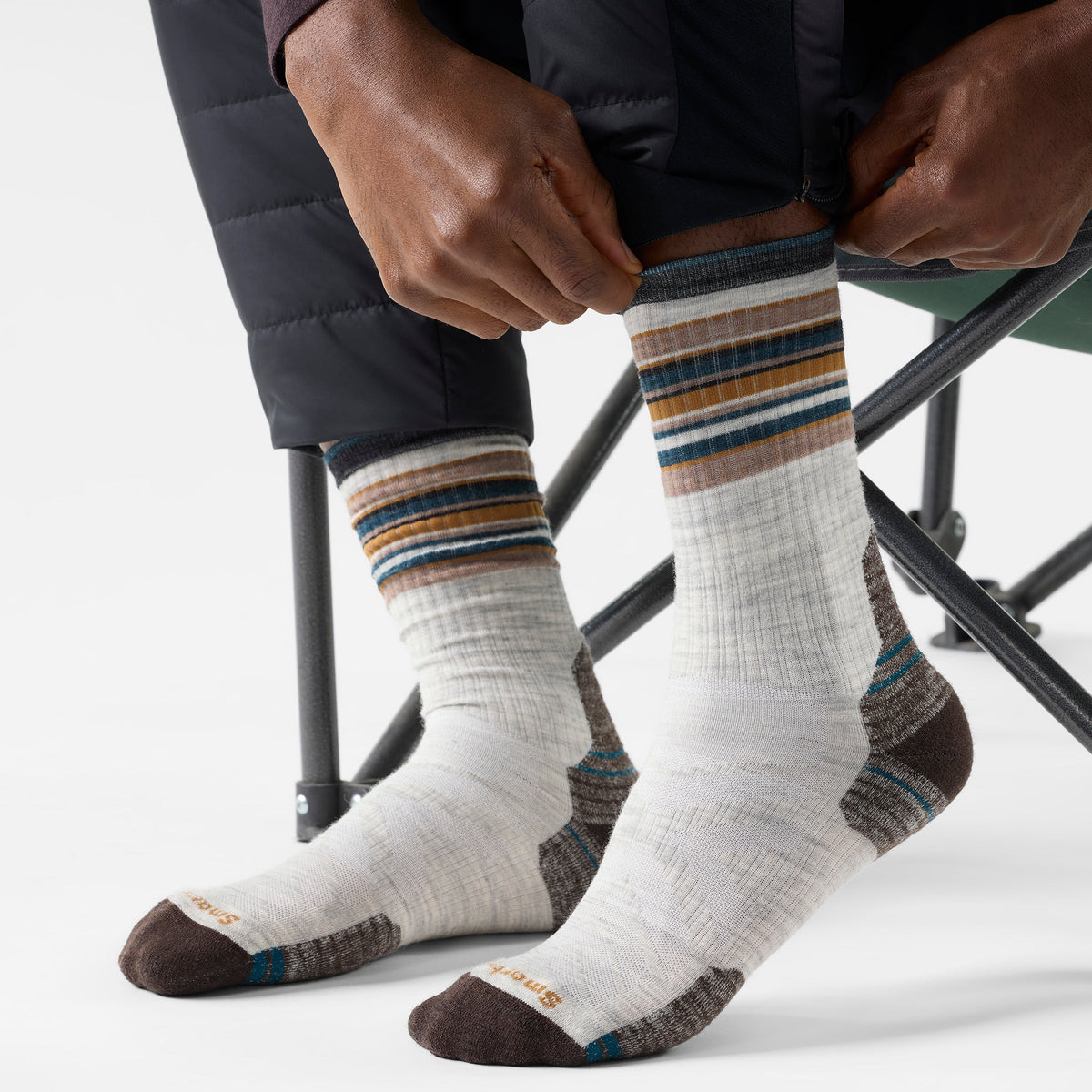 Smartwool Hike Striped Crew Socks