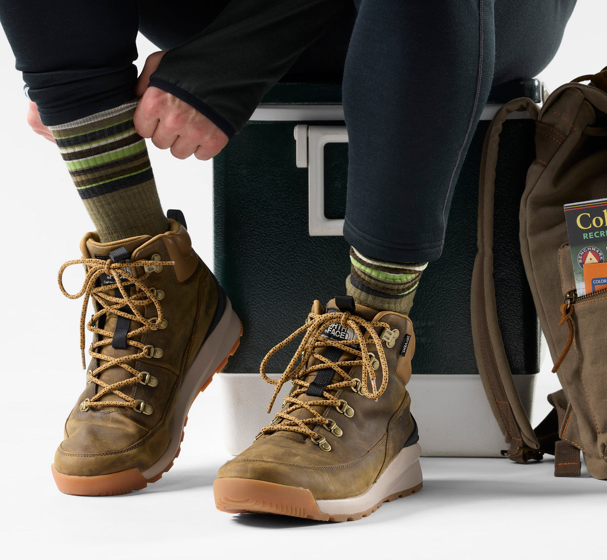 Smartwool Hike Striped Crew Socks