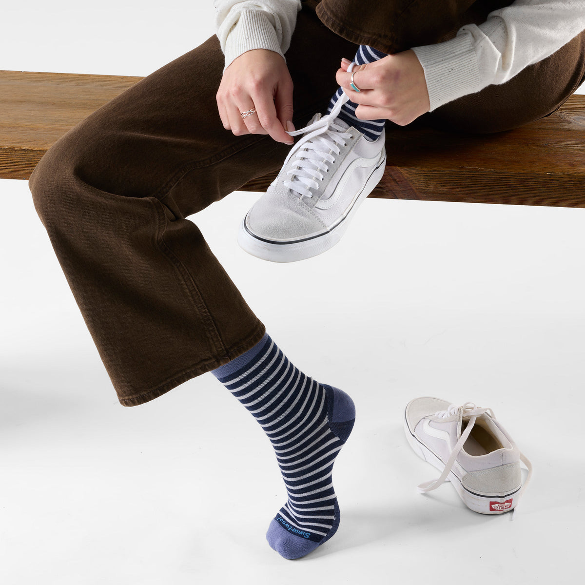 Smartwool Women's Everyday Pin Stripe Crew Socks