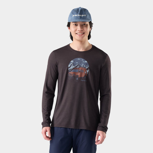 Smartwool Men's First Chair Pursuit Active Long Sleeve Graphic Tee