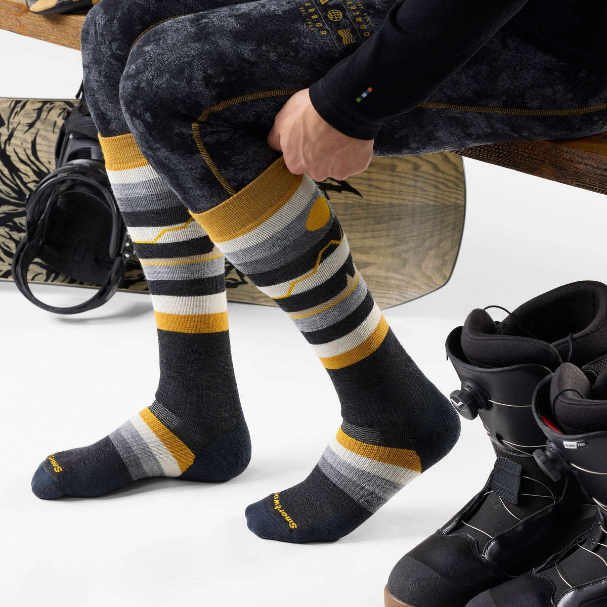 Smartwool Snowboard Cold Canyon Over the Calf Socks