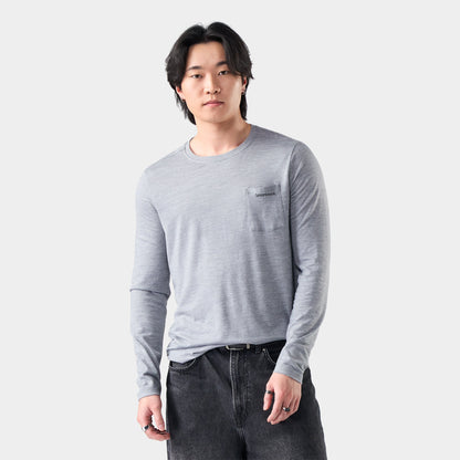 Smartwool Men's Hemp Blend Go Far Bear Long Sleeve Graphic Tee
