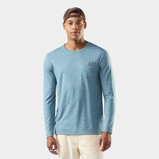 Smartwool Men's Hemp Blend Go Far Bear Long Sleeve Graphic Tee