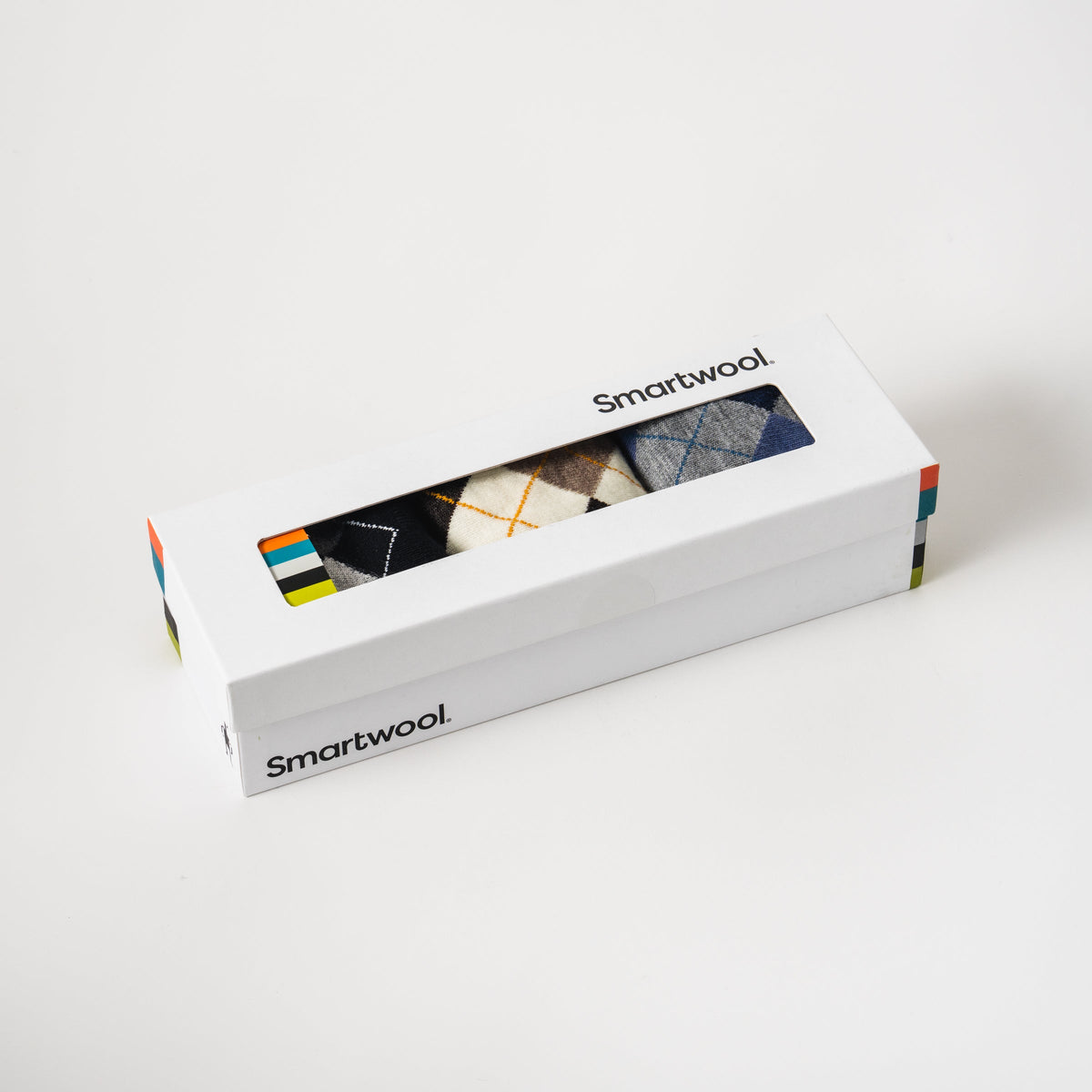 Smartwool Everyday Diamond Jim Argyle Crew Socks Trio Gift Box